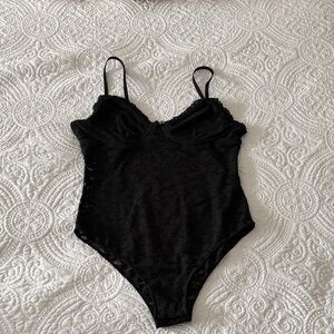 Aerie Black Lace Bodysuit